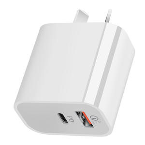 <span class=keywords><strong>Chargeur</strong></span> rapide intelligent 20W PD double port USB <span class=keywords><strong>A</strong></span> et C, adaptateur mural pour une charge rapide pour Apple, iPad, <span class=keywords><strong>Samsung</strong></span>, <span class=keywords><strong>Galaxy</strong></span> <span class=keywords><strong>Tab</strong></span>, iPhone - Product Image 3
