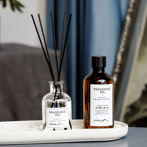 Diffuseur d'huiles essentielles d'aromathérapie à parfum longue durée pour la chambre, en rotin, sans flamme, parfum de santal pour la maison et les toilettes - Product Image 6