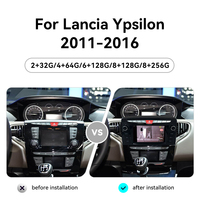 ZWNAV Pantalla de 7 Pulgadas para Lancia YPSILON 2011-2016, Reproductor Multimedia, Carplay Inalámbrico, Android 14, Radio para Auto, GPS, Navegación, Unidad Principal