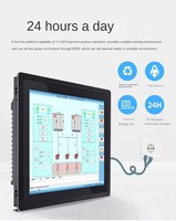 PC industriel à écran tactile sans ventilateur étanche IP65 10"12"15"17"19 " Linux/Win 10 Moniteur industriel embarqué