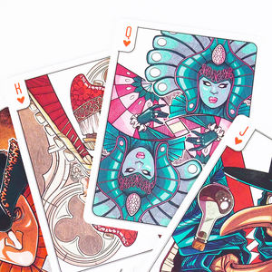 Custom Personalized Poker-Style Tarot Playing <b>Cards</b> <b>Gold</b> Gilt Edges Waterproof Available Black Blue Custom Logo Option - Product Image 5