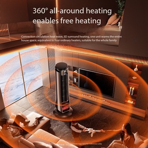 Stufa a Torre di Alta Qualità a Riscaldamento Rapido, Riscaldatore Intelligente con Controllo Vocale, Protezione Antiribaltamento, Timer e Risparmio Energetico per Uso Domestico - Product Image 4