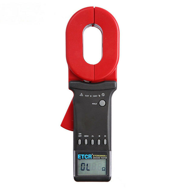 ETCR2000A+ Digital Clamp on Ground Earth Resistance Tester Meter 0.01-200 Ohm 99 Sets