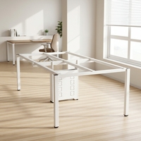 Pieds de bureau en acier au carbone de 50 mm sur mesure pour poste de travail, cadre de table de bureau, pieds de meubles, vente directe d'usine