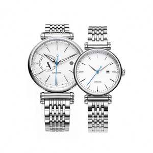 Relojes Mecánicos Automáticos de Moda al por Mayor para Parejas, Reloj de Lujo Luminoso para Regalo, Resistente al Agua, con Correa de Acero Inoxidable - Product Image 1