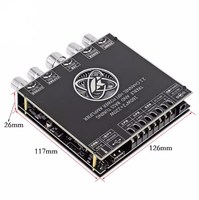 Carte amplificateur de puissance numérique professionnelle haute puissance 2.1 canaux 2*160W + 220W BT voiture transportant Module de caisson de basses lourd