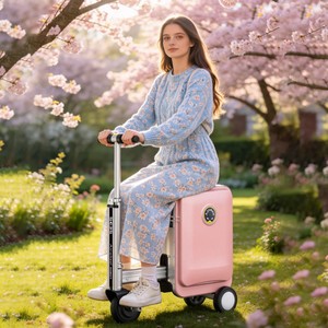 กระเป๋าเดินทางแบบสกู๊ตเตอร์ไฟฟ้า <span class=keywords><strong>Airwheel</strong></span> รุ่น SE3S โครงอะลูมิเนียมอัลลอยด์ แบตเตอรี่ถอดได้ ช่องเสียบชาร์จ USB - Product Image 2