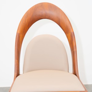 Modern Designer Dining Chair Solid Walnut Wood <b>Frame</b> Precision Mortise and Tenon Construction for Home Hotel Restaurant PISANO - Product Image 2
