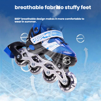 Patins à roulettes ajustables en PVC à une rangée pour enfants et adultes débutants, pour garçons et filles, sport de plein air, vente en gros
