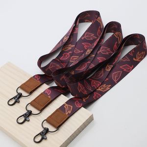 Llaveros Personalizados de Cuero de Alta Calidad con Transferencia Térmica, Cordones de Poliéster Sublimados a Todo Color, Regalo Promocional - Product Image 3