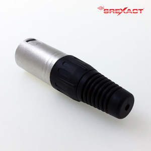 Conector XLR negro con material de contacto de latón - Product Image 2