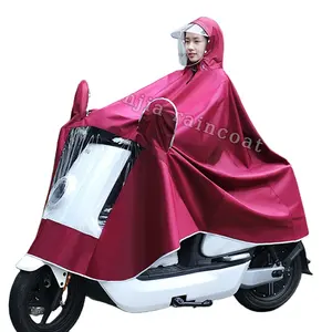 도매 성인 스쿠터 라이더 불침투성 비옷 판초 착용 방수 오토바이 레인 기어