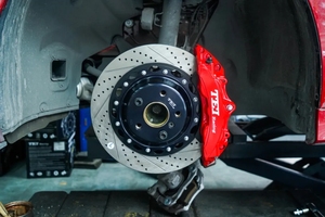 Kit de Frenos Delanteros Grandes con Disco de Hierro de 355x32mm, Pinza de Freno de 6 Pistones, Kits de Frenos de 6 Pistones para BMW 325 <span class=keywords><strong>320</strong></span> 323 328 330 335 340 - Product Image 4