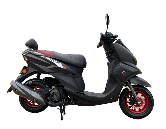 EEC Certified 125cc Gasoline 1 Cylinder 4 Stroke Air Cooled Scooter Engine Motor China Motos Max Speed 85kmph Model HX125T-30