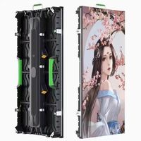Изогнутый уличный светодиодный экран BaoJingYe P2.9 для аренды, 500*1000 мм, IP65, водонепроницаемый, полноцветный, HD видеостена, гарантия 3 года
