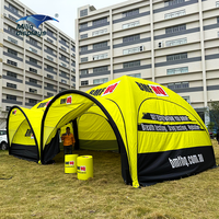 Tentes gonflables de marque 5x5 m, salon professionnel, TPU imperméable, gazebo gonflable, tente de réception pour événements artisanaux, course automobile