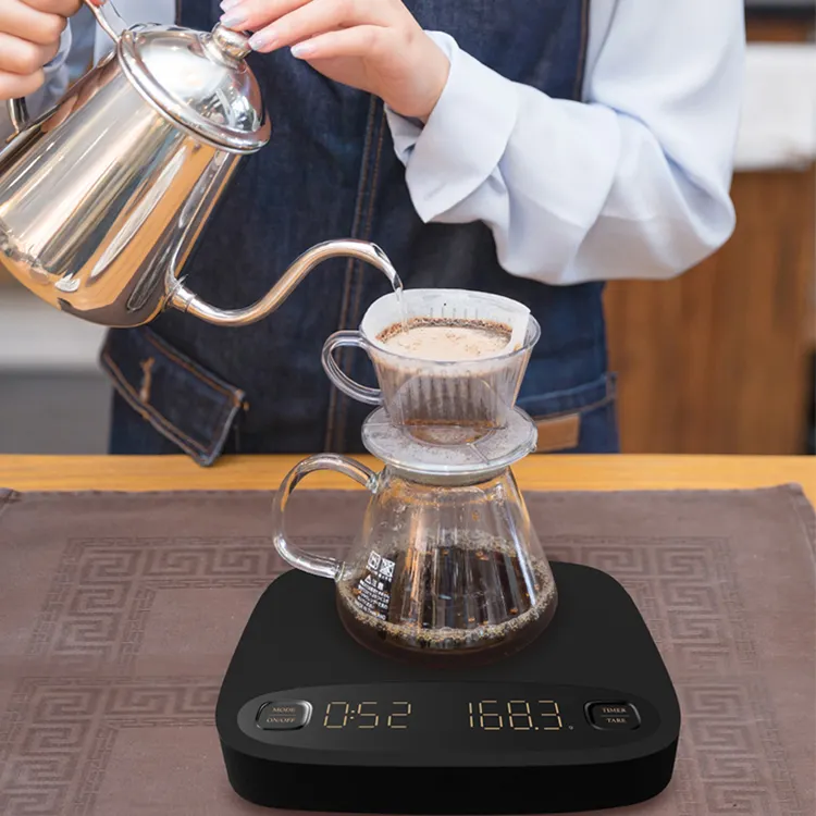 Bilancia per caffè Timer portatile da cucina digitale peso Timer per alimenti bilance per uso domestico Display digitale caffè e caffè 4kg/5.2kg