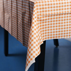 Xiangsheng Design personnalisé <span class=keywords><strong>nappe</strong></span> <span class=keywords><strong>en</strong></span> <span class=keywords><strong>papier</strong></span> grille ligne orange biodégradable et imperméable couverture <span class=keywords><strong>en</strong></span> <span class=keywords><strong>papier</strong></span> de soie imprimé moderne pour hôtel - Product Image 3