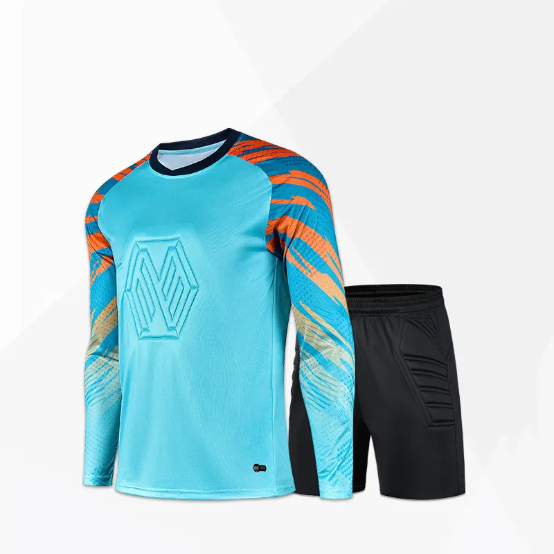 Nieuwe Model Voetbal Jerseys Doelman Custom Design Goalie Voetbal Uniform Pak