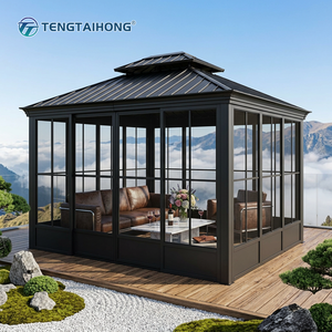 Toldo Exterior Impermeable de Primera Calidad, 12*14 pies, Pabellón de Aluminio para Jardín, <span class=keywords><strong>Terraza</strong></span>, Patio Trasero - Product Image 1