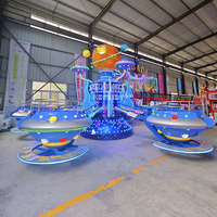 Parc d'attractions funfair thrill attraction kids rotary jumping bounce machine ride