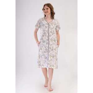 ชุดนอนสตรีแขนสั้นมีซิปและกระเป๋าสำหรับใช้ในบ้าน - Product Image 4