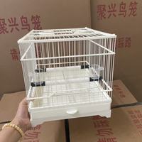 Vente en gros d'usine, nouvelles cages à oiseaux empilables en métal carrées pour perroquets, canaris, ménagères