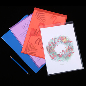 Trong Suốt Rõ Ràng Nền Kinh Tế Polypropylene Tập Tin A4 Kích Thước Không Thấm Nước Thư Mục Rõ Ràng In Ấn Nhựa Khuyến Mãi <span class=keywords><strong>PP</strong></span> L Hình Dạng Tập Tin Thư Mục - Product Image 2