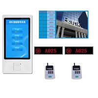 Système d'appel de file d'attente avec écran tactile filaire et sans fil, clavier, affichage LED et écran LCD TV, fourni par l'usine avec logiciel
