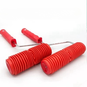 Dập nổi hoa bàn chải con lăn 7 inch tường trang trí sơn con lăn cao su mềm sơn Con lăn bàn chải - Product Image 3