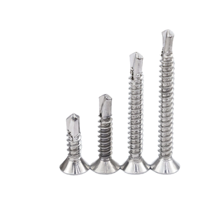 Vite di coda per trapano a vite autoforante a testa piatta 410 in acciaio inossidabile - Product Image 5