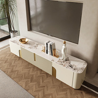 HANYEE 2024 Meuble de console en bois pour hôtel, support TV 70 pouces, design moderne, table basse avec support TV