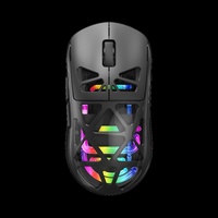 M7 Mouse Gaming Ringan Tri-Mode 2.4Ghz Nirkabel RGB Backlit Programmable 5-Tombol dengan Penerima USB dan Kabel Type-C
