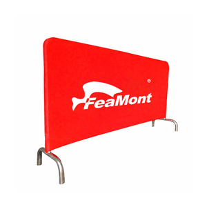 FEAMONT – couverture de barrière de barrière en vinyle, couverture de barrière de barrière en maille de polyester de PVC de contrôle de foule d'impression personnalisée - Product Image 1