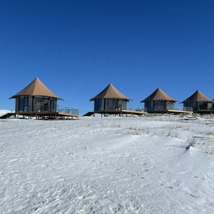 Tienda de Hotel con Estructura de Acero con Zona de Estar Tienda de Lujo PARA LA Playa y el Cañón Campamentos Tienda Modular Premium con Baño EN LA Habitación - Product Image 1