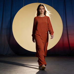 Robe Abaya élégante en polyester à paillettes pour femmes musulmanes, vente en gros, vêtements de cérémonie sur mesure - Product Image 2