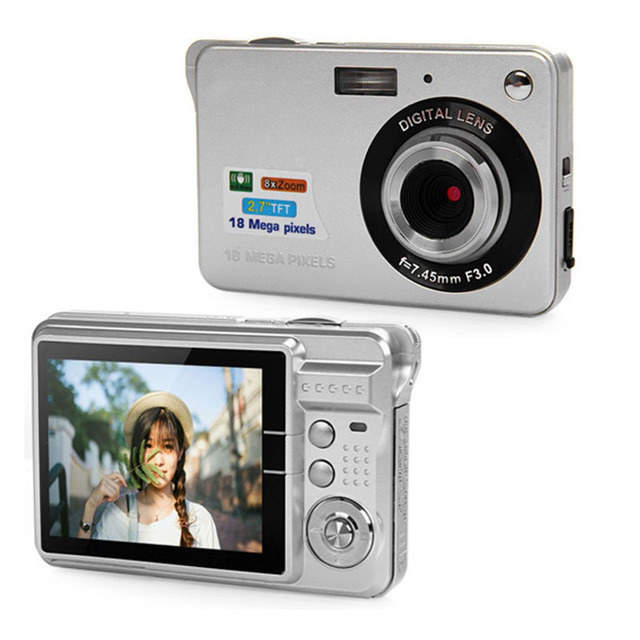 2.7 Inch 1800mp 720p Portable Mini Digital Camera 8x Zoom Full HD TFT LCD Screen Camera Image Stabilization Photo Camera.