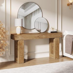 Mesa de Entrada de Madera, Mesa de Sofá Rectangular, Moderna y Minimalista, Desmontable, Adecuada para Muebles en Salas de Estar y Pasillos - Product Image 2
