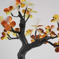 Arbre lumineux en fibre optique, fleur artificielle, lampe bonsaï en pot, ornement de table pour la décoration de la maison et des fêtes, fourni par l'usine