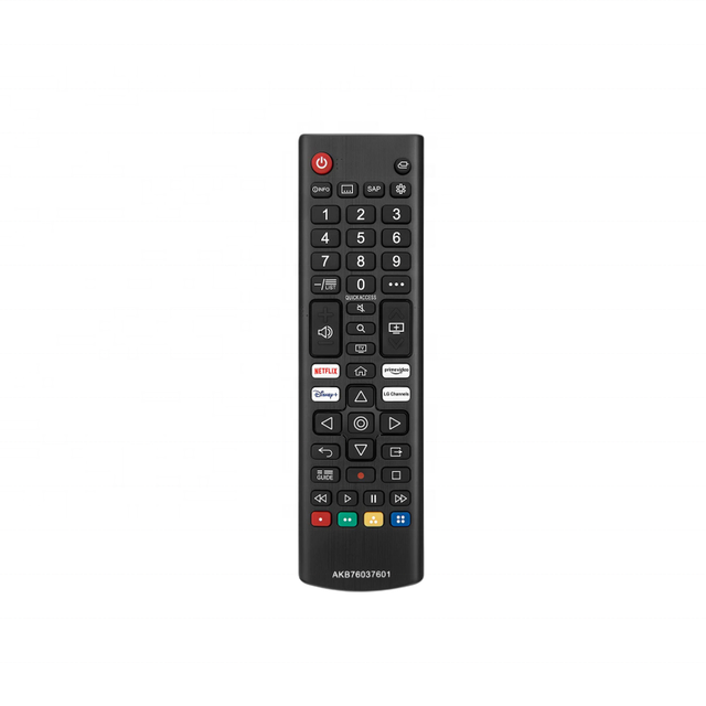 High Quality LG TV Remote Control Replacement New AKB76037601 Model 433MHz Frequency Fixed Plastic Silicon LG LCD LED Smart TV