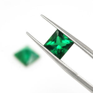 Esmeralda Cultivada en Laboratorio Goldleaf, Color Zambia, Corte Princesa Cuadrado, Esmeraldas Cultivadas en Laboratorio, Piedra Suelta para Joyería - Product Image 6