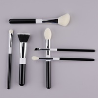 Juego de Brochas de Maquillaje de 15 Piezas con Logotipo Personalizado de Fábrica YM, Kit Sintético Básico Portátil, Marca Privada