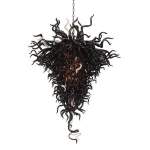 Lampadari <span class=keywords><strong>a</strong></span> <span class=keywords><strong>Sospensione</strong></span> per Interni di Ristoranti, Stile Chihuly, Lampadari in Vetro <span class=keywords><strong>Nero</strong></span>, <span class=keywords><strong>Lampadario</strong></span> Geometrico <span class=keywords><strong>a</strong></span> LED - Product Image 2