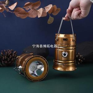 Camping <b>Lamp</b> Led Rechargeable <b>Solar</b> <b>Powered</b> Outdoor Tent Light With Handle For Hiking And Camping - Product Image 5