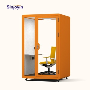 Mobil Sessiz Çalışma Odası Ses Geçirmez Ev Toplantı Ofis Bölmesi Hareketli Çalışma Bölmeleri Ses Yalıtımlı Modern Kabin - Product Image 1