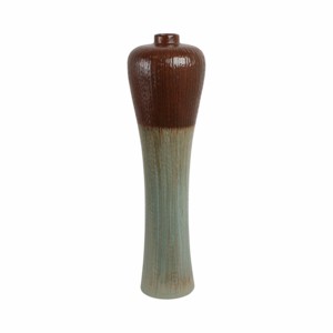 Vaso da terra in ceramica, design moderno a cono, di grandi dimensioni, per l'arredamento del soggiorno - Product Image 3