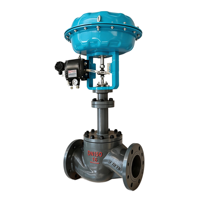 Vanne de régulation pneumatique avec positionneur et actionneur électropneumatiques intelligents pour services de gaz haute pression, GPL et air