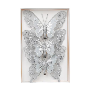 Vente en gros directe d'usine, 6 couleurs, plume de papillon à sublimation avec clip, 12 cm, décoration pour la maison, nouvel an, Saint-Valentin, Pâques - Product Image 1