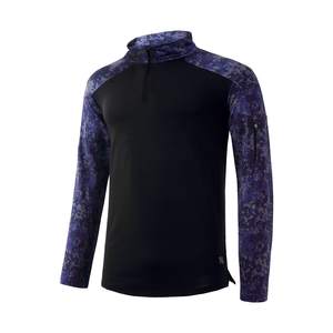 Sweat-shirt de performance athlétique tactique à demi-zip personnalisé, imprimé camouflage, extensible dans les 4 sens, pour le golf, les activités de plein air et la pêche - Product Image 2