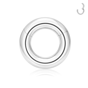 Venta al por mayor: Anillo de segmento de titanio G23 ASTM F136 chapado en oro de calibre grande para septum, arete clicker, joyería de moda para <span class=keywords><strong>piercing</strong></span> corporal. - Product Image 4